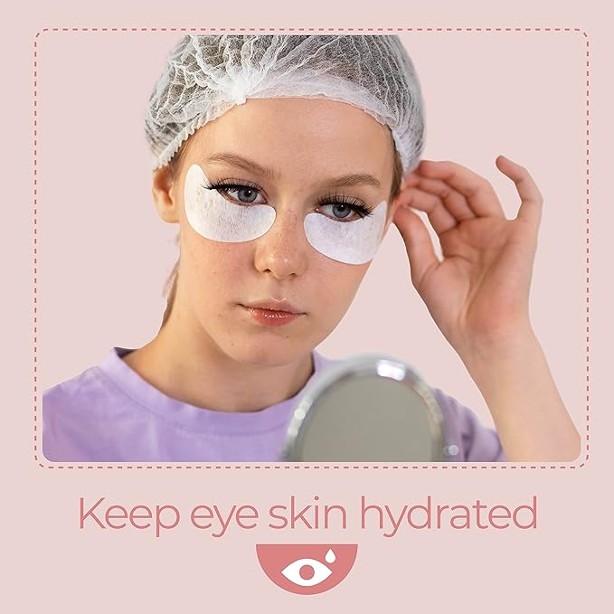 50 Pairs Under Eye Pads, Hydrogel Eye Patches for Eyelash Extension, Lash Gel Pad, Eyelash Extension Gel Patches, DIY False Eyelash Makeup Eye Gel Pad, Fit Most Eye Shape Stick Well-VivaGrace Women