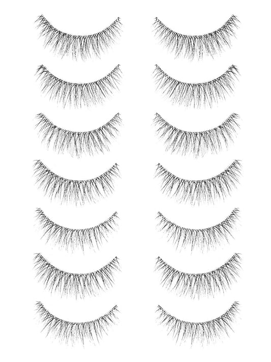 False Lashes Natural Look Wispy Eyelashes 13MM Eye Lash Pack for Daily C Curl Natural Lashes 7 Pair Siligli-VivaGrace Women