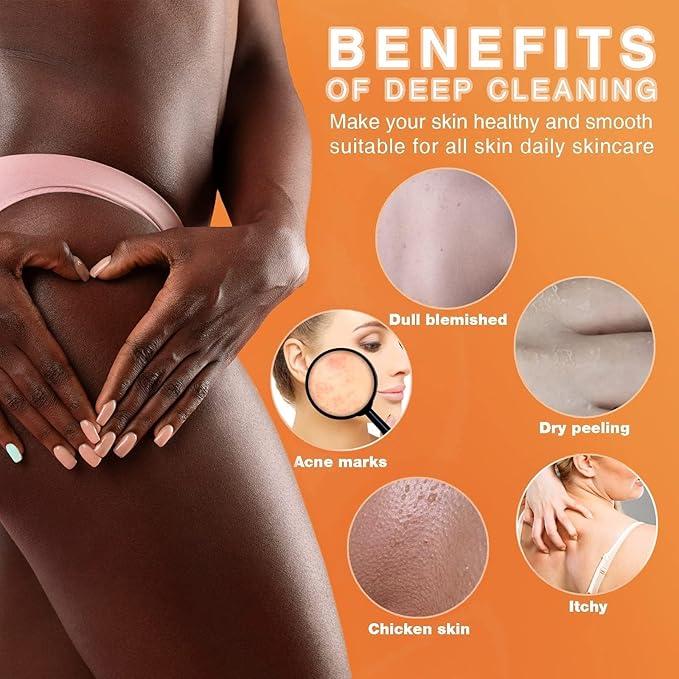 UJFQBH 3 Pieces African Bath Sponge African Net Long Net Bath Sponge Exfoliating Shower Body Scrubber Back Scrubber Skin Smoother,Great for Daily Use (Yellow,Yellow,Yellow)-VivaGrace Women