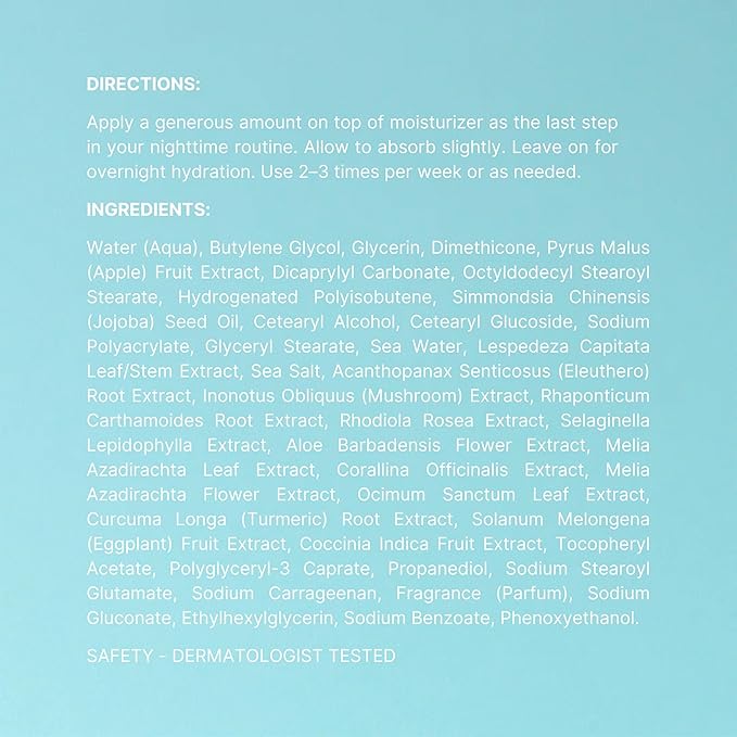 NuSkin NUTRICENTIALS Pillow Glow Sleeping Mask | Overnight Hydration | Bioadaptive Botanical Complex | Red Algae | Apple Extract | Deep Sea Water | Skin Glowing & Pore Minimizing | 2.5 Fl Oz | 2 Pack-VivaGrace Women