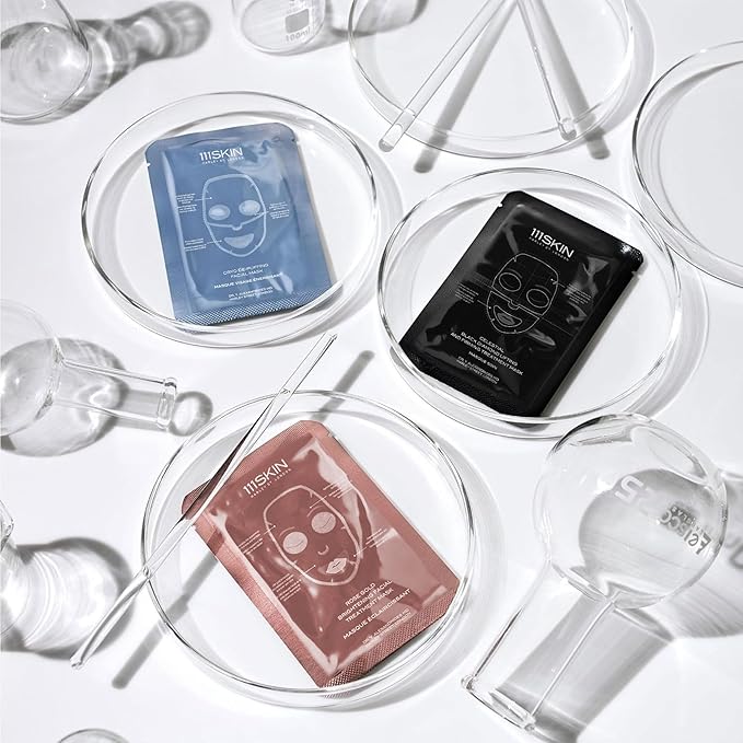 111SKIN Celestial Black Diamond Lifting and Firming Treatment Mask - Anti-Aging - Tone, Tighten, Retexturize Complexion - Fragrance Free - Set of 5 (2.5 oz each) - Face Mask-VivaGrace Women