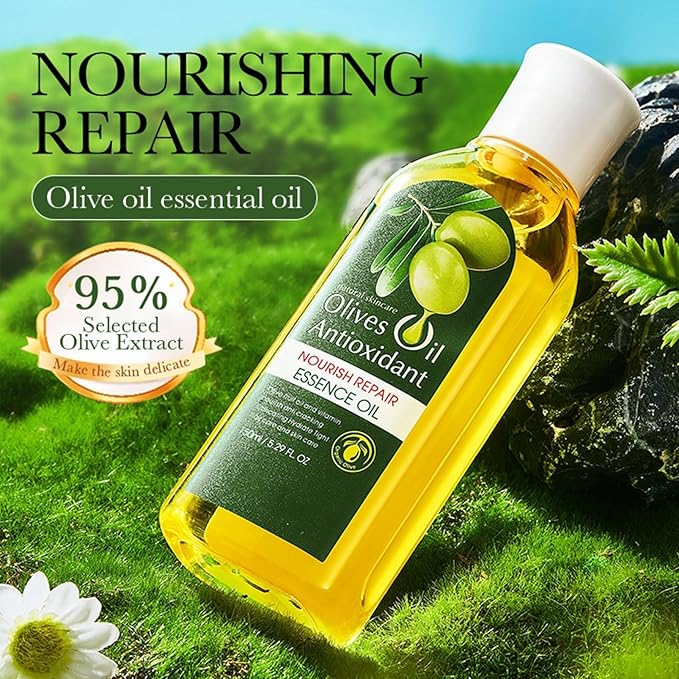 Olive Oil for Skin, 5Pcs Olive Oil Face Skincare Kit, Skin Care Products Set With Olive Oil for Face and Body, Skin Care Routine Kit for Women, Olive Oil Moisturizer, Skin Care for Dry Skin-VivaGrace Women