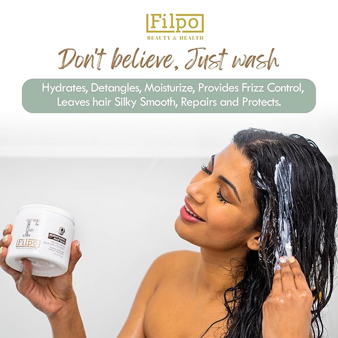 FILPO Coconut Milk Hair Mask - Deep Conditioning with Coconut Oil and Argan Oil for Dry, Damaged, Curly Hair Growth & Sulfate Free Hair Care-VivaGrace Women