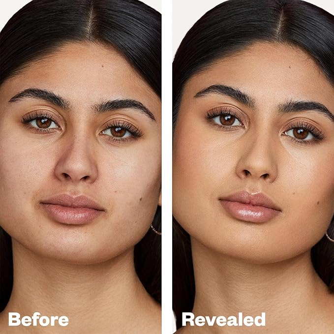 Kosas Revealer Skin-Improving Foundation with SPF 25 Protection - Hydrate, Brighten, Soothe, Plump, Protect Skin - Smoothing Texture, Natural Finish and Clean Formula - Light Medium Neutral Olive 210-VivaGrace Women