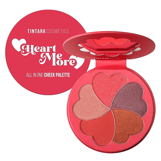 Blush Palette, Bronzer Matte Blush and Highlighter Palette, Cheek Blush Makeup, Bright Pink Blush Powder, Rose Magenta Peach Red, Talc Free