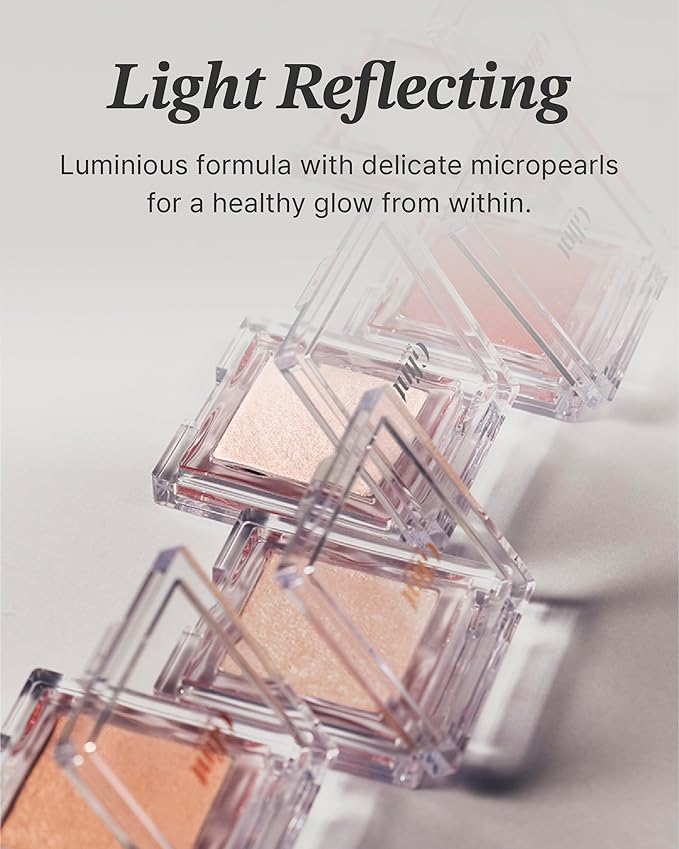 Glint Dewy Highlighter (Chrome Baby, 0.08oz) - Luminous Glow, Infused with Micropearls, Shiny Illuminator. Rich Pigment & Silky Touch, Korean Makeup.-VivaGrace Women