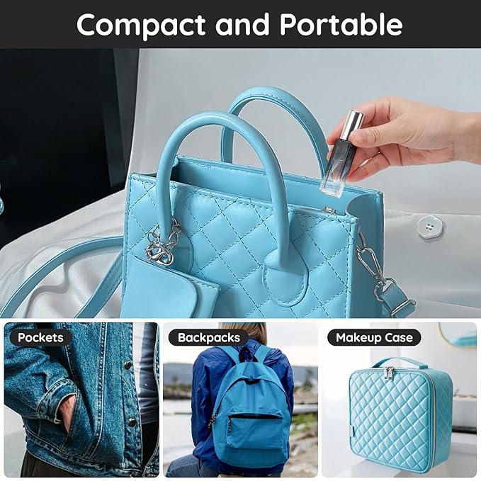 Segbeauty 10pcs Perfume Travel Refillable, 10ML Glass Spray Bottles Perfume Atomizer, Mini Travel Size Dispenser Bottle Set Atomizer Sprayer for Perfume Toiletries Cosmetic Container Spray Bottle-VivaGrace Women