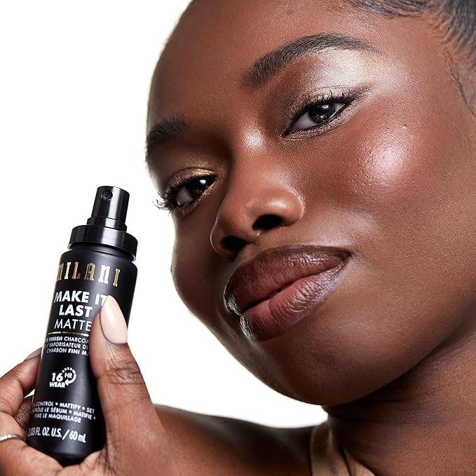 Milani Make it Last Matte - Matte Finish Charcoal Setting Spray- Cruelty-Free Makeup Primer and Setting Spray for Oily Skin - Long Lasting Finishing Spray (2.03 Fl. Oz.)-VivaGrace Women