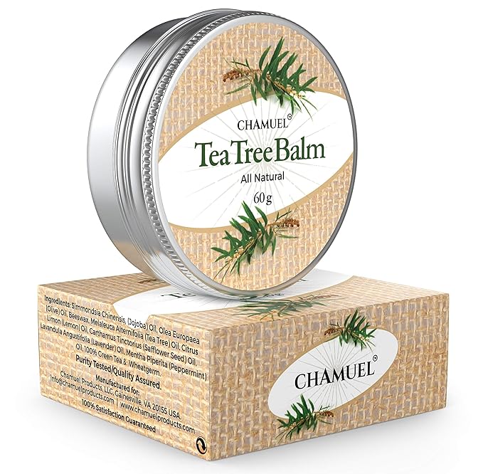 Tea Tree Oil Balm -100% All Natural | Great Cream for Soothing Irritations like Rashes, Insect Bites, Folliculitis, Acne, Itches, Dry Heels, Cuticles, Saddle Sores and more!-VivaGrace Women