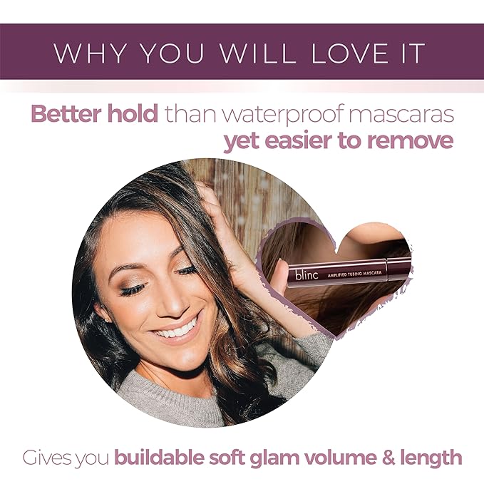 Blinc Amplified Tubing Mascara, Ultra-Longwearing Washable Mascara-VivaGrace Women