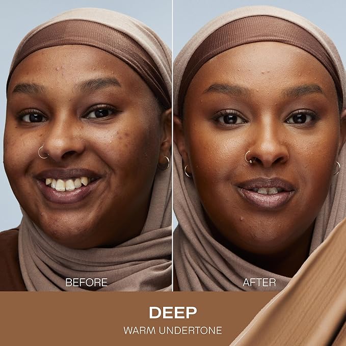 Lumene Color Correcting CC Cream - Lightweight Foundation with Medium Coverage - Redness Reducing Face Makeup for a Glowing Complexion - Vegan Formula + Suitable for All Skin Types - Deep (1 fl oz)-VivaGrace Women