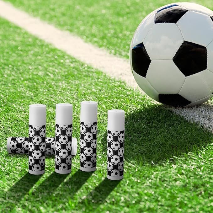 24 Pcs Soccer Lip Balm Soccer Team Gifts Soccer Party Favors Soccer Lip Balm Gift for Soccer Team Soccer Party Guest Supplies-VivaGrace Women