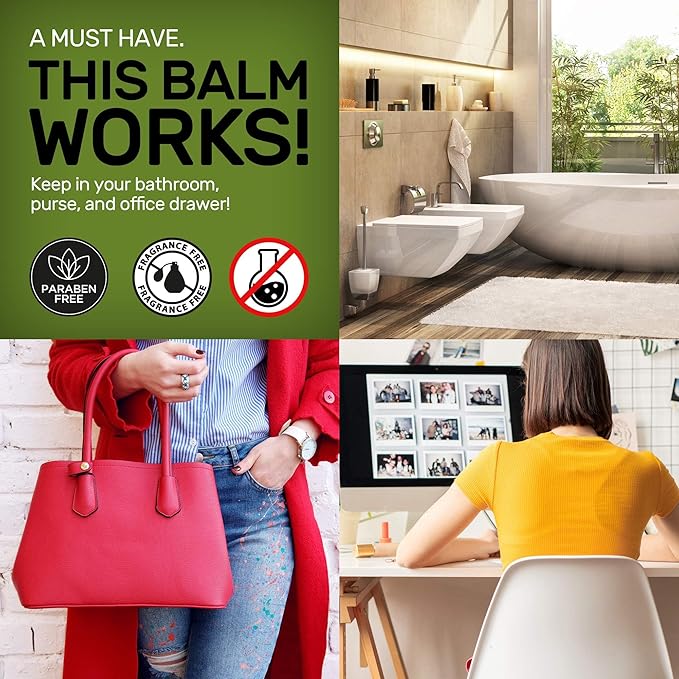 Tea Tree Oil Balm -100% All Natural | Great Cream for Soothing Irritations like Rashes, Insect Bites, Folliculitis, Acne, Itches, Dry Heels, Cuticles, Saddle Sores and more!-VivaGrace Women