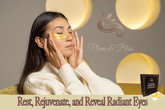 Rejuvenating Under Eye Masks, 20 Pairs, Reduces Fine Lines, Wrinkles, Dark Circles, Puffiness-VivaGrace Women