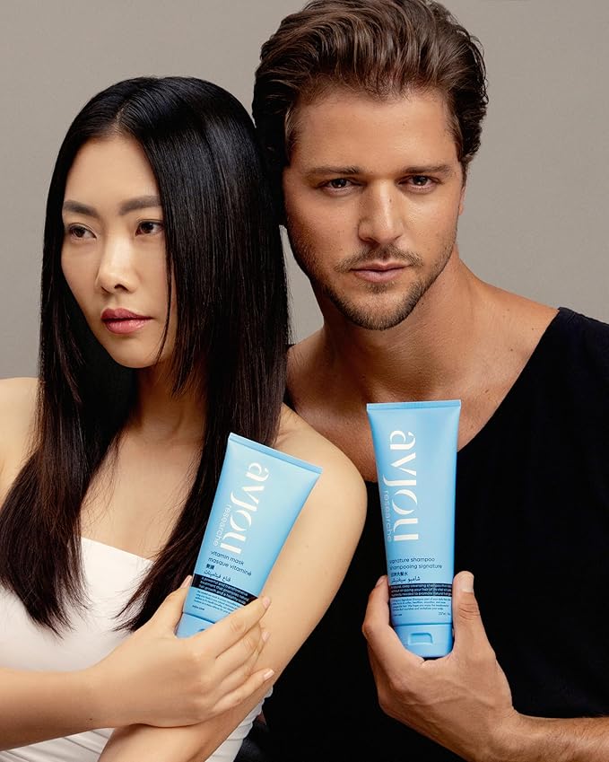 Avjou Researche™ Vitamin Mask – Supports the Look of Thicker, Fuller Hair – Vegan, Color & Keratin Safe, Hydrates & Strengthens with Redensyl™ – Designed for All Hair Types, 6 oz-VivaGrace Women
