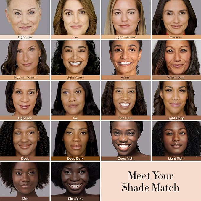 LUMINESS Silk Airbrush Spray Foundation & Buffing Brush Kit – Full Coverage Foundation & Dual-Sided Buffing Brush - Buildable Coverage, Anti-Aging Formula Hydrates & Moisturizes - Neutral Fair-VivaGrace Women