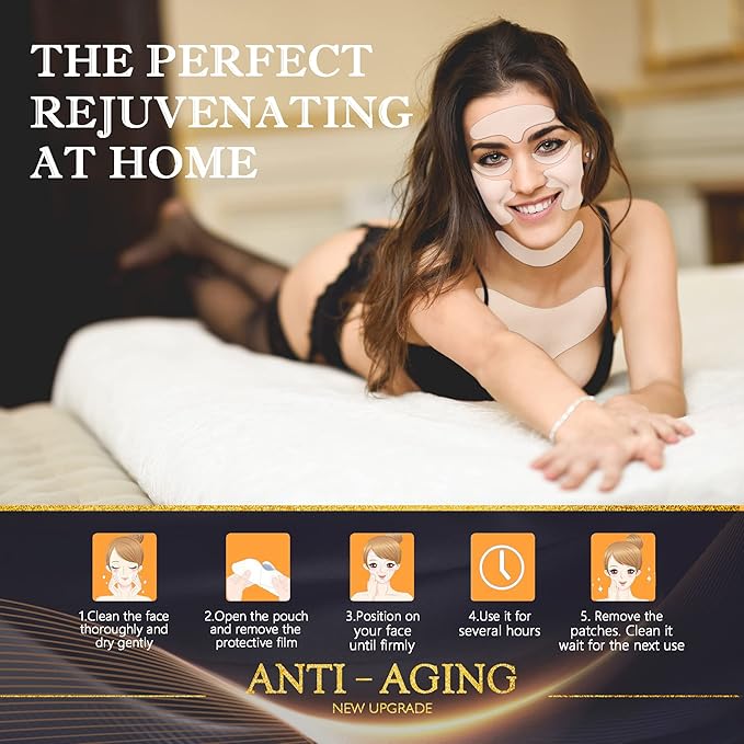 Neck Wrinkle Patches – Reusable Silicone Patches for Chest, Forehead, Under Eye, Neck, Nasolabial Folds – Anti Wrinkle Pads for Firming, Smoothing Fine Lines, Anti-Aging Skincare, 11 Pcs-VivaGrace Women