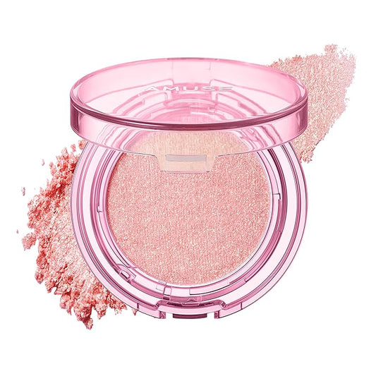 Amuse SEOUL Face Diamond Pink Diamond Highlighter | High Glossy Face Illuminator Highlighting Powder, Highlighter Makeup, Shimmer Glow, Rose & Gold Glow Highlighter, Cruelty-Free & Vegan (4.7g)-VivaGrace Women