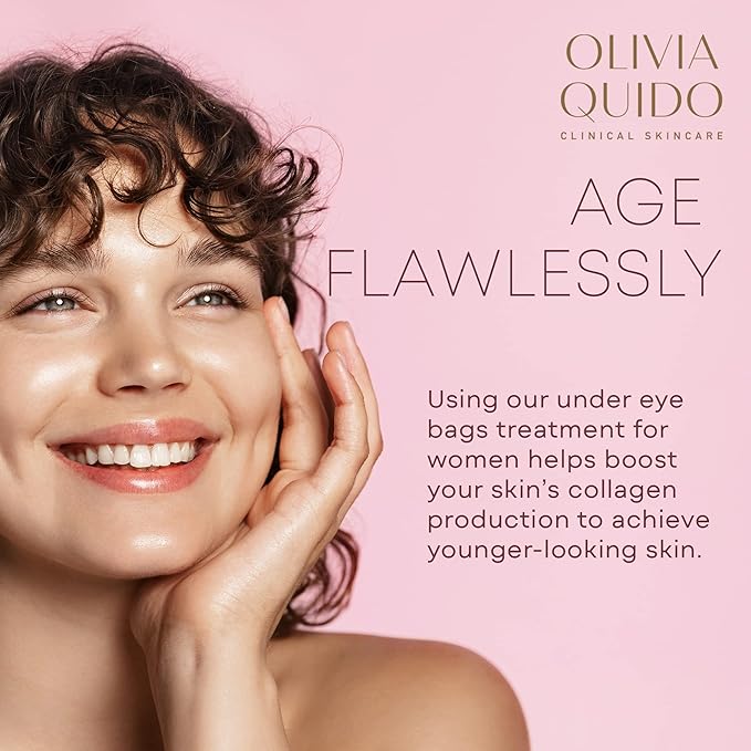 OLIVIA QUIDO Clinical Skin Care Wrinkle Blur (0.46 oz) | Eye Cream For Dark Circles and Puffiness | Anti-Aging Under Eye Cream | Hydrating, Brightening, and Dark Circles Under Eye Treatment for Women-VivaGrace Women