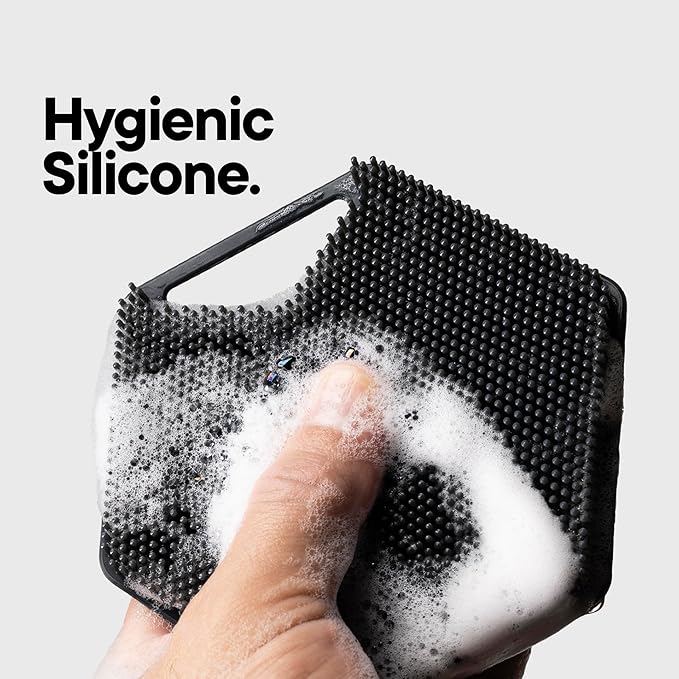 TOOLETRIES Body Scrubber 2.0 – Premium Silicone Scrubber for Cleaning, Exfoliating and Invigorating Your Skin – Extra Long Lather Boosting Bristles with Ergonomic Handle, Long-Lasting & Easy to Clean-VivaGrace Women