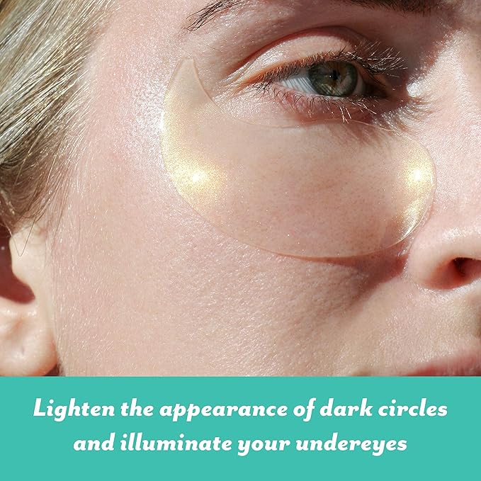 Patchology Eye Masks, Illuminating Under Eye Patches for Dark Circles (15 Pair) Brightening Eye Mask, Vitamin C Serum Eye Bags Treatment for Men and Women, Cooling Gel Pads-VivaGrace Women