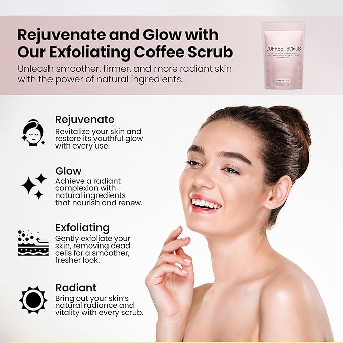 Life's Buttter Exfoliating Coffee Scrub with Natural Arabica Coffee Effective Against Cellulite, Stretch Marks, Scars and Acne | Organic Shea Butter and Sweet Almond Oil-VivaGrace Women