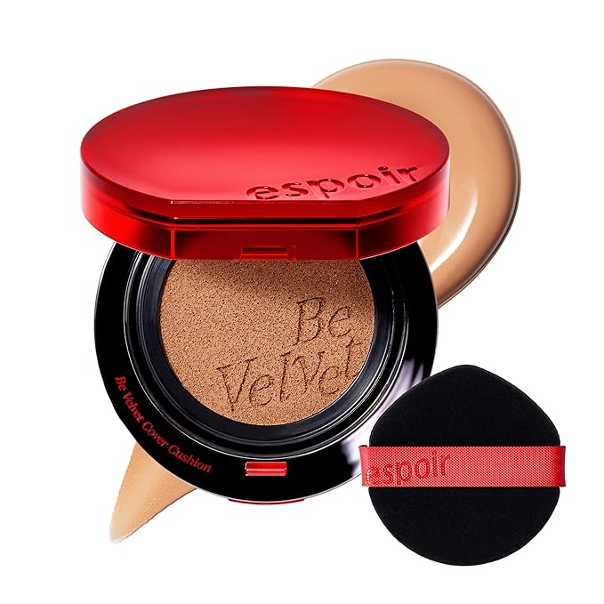 espoir [NEW] Be Velvet Cushion Foundation | Quick and Easy Coverage with Long-lasting Color by Zero Oxidation (#28 Ginger, 0.46 Ounce (Pack of 1))-VivaGrace Women