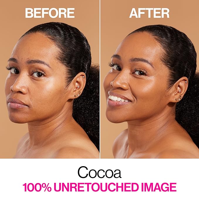 wet n wild Bare Focus Skin Tint, 5% Niacinamide Enriched,Buildable Sheer Lightweight Coverage, Natural Radiant Finish, Hyaluronic & Vitamin Hydration Boost, Cruelty-Free & Vegan - Cocoa-VivaGrace Women