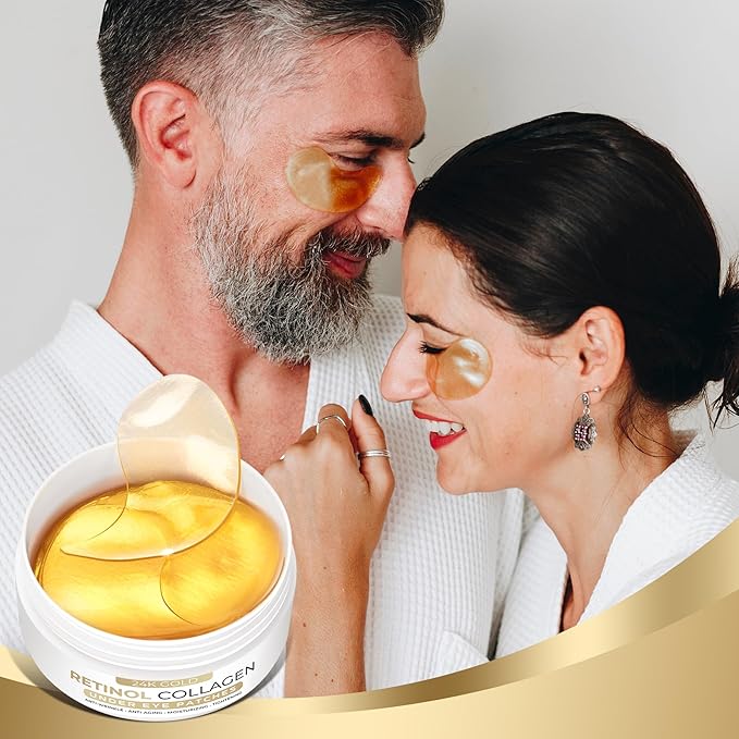 VELAMO ADVANCED Under Eye Patches: 24K Gold Under Eye Mask for Puffy - Retinol Patchology Eye Patches for Wrinkles and Dark Circles Puffiness- Collagen Under Eye Bags Treatment for Women Men 60 Pcs-VivaGrace Women