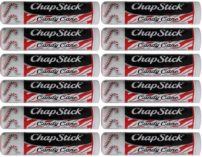 ChapStick Limited Edition Candy Cane, 12CT REFILL .15OZ-VivaGrace Women