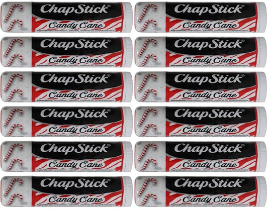 ChapStick Limited Edition Candy Cane, 12CT REFILL .15OZ-VivaGrace Women