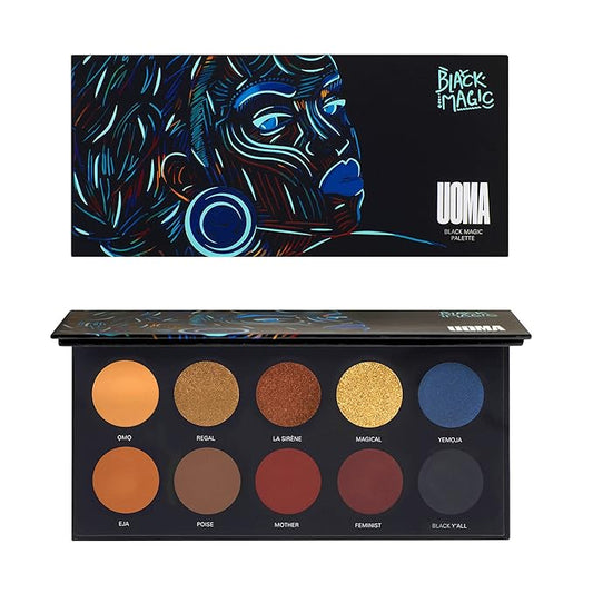 UOMA Beauty Women's Black Magic Color Palette, Poise, 0.35 Ounce-VivaGrace Women