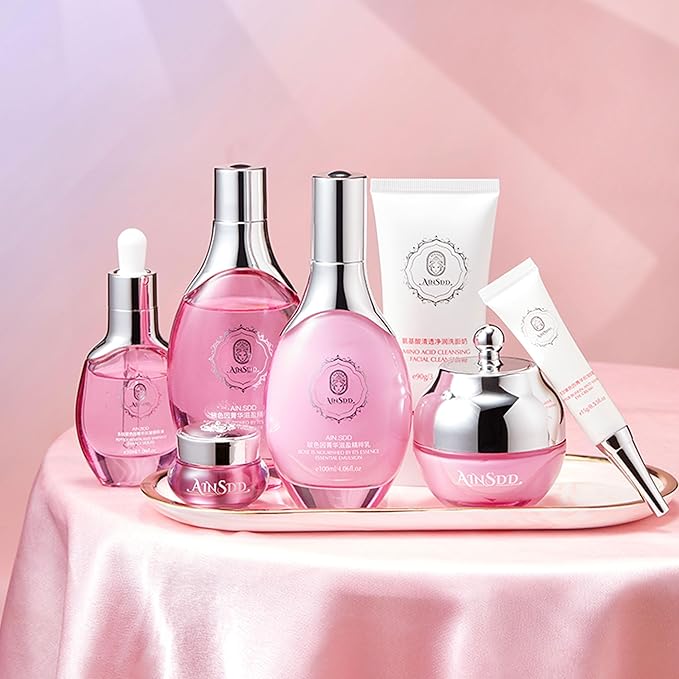 Hyaluronic Acid Anti Aging Skin Care Set Daily Skincare Kit For Women Gift Set 7 Pieces Women Beauty Set-VivaGrace Women