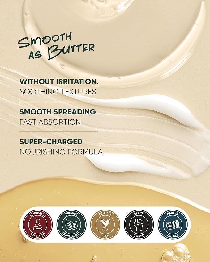 Buttah Skin Transforming Kit for Melanin Rich Skin | CocoShea Revitalizing Cream 2 oz | Vitamin C Serum 1 oz | Buttah Cleanser 3.4 oz | Black Owned Skincare-VivaGrace Women