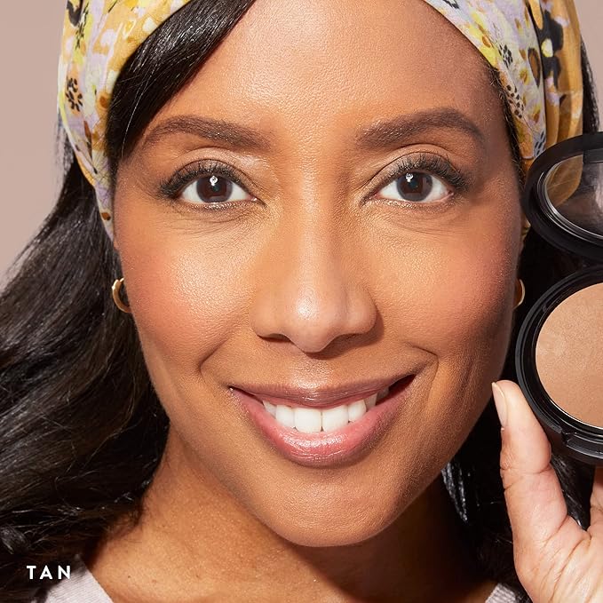 LAURA GELLER NEW YORK Baked Double Take Powder Foundation - Tan - Buildable Medium to Full Coverage - Matte Finish-VivaGrace Women