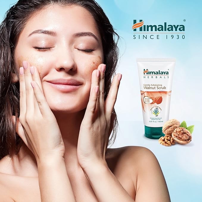 Himalaya Gentle Exfoliating Walnut Scrub for Deep Cleaning & Renewed Skin, 5.07 oz-VivaGrace Women