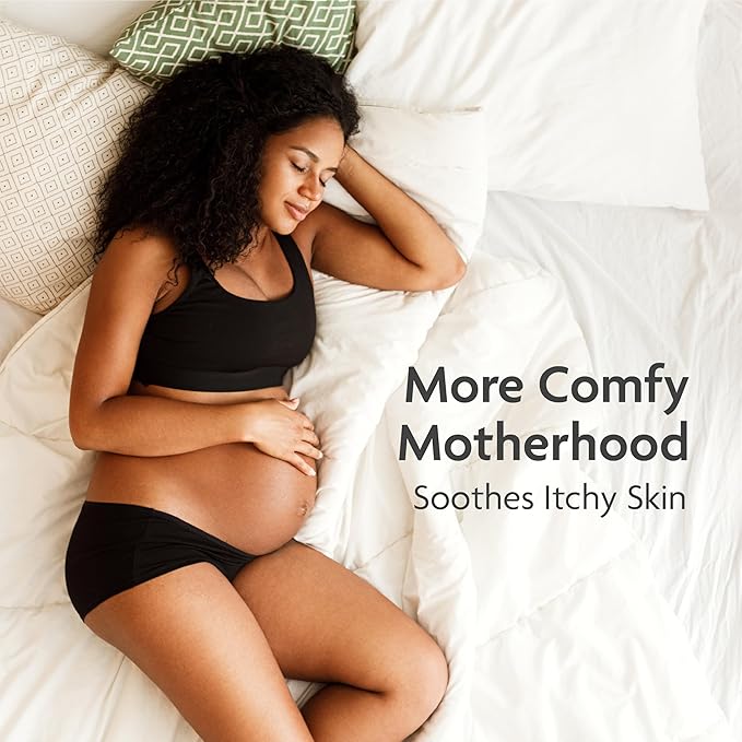 TriLASTIN Belly Masks - Belly Masks for Pregnant Women - Hydrating & Soothing for Itchy Skin - Reduces Stretch Marks - Safe for Sensitive Skin - Paraben & Phthalate-Free - Made in USA - 4 Pack-VivaGrace Women