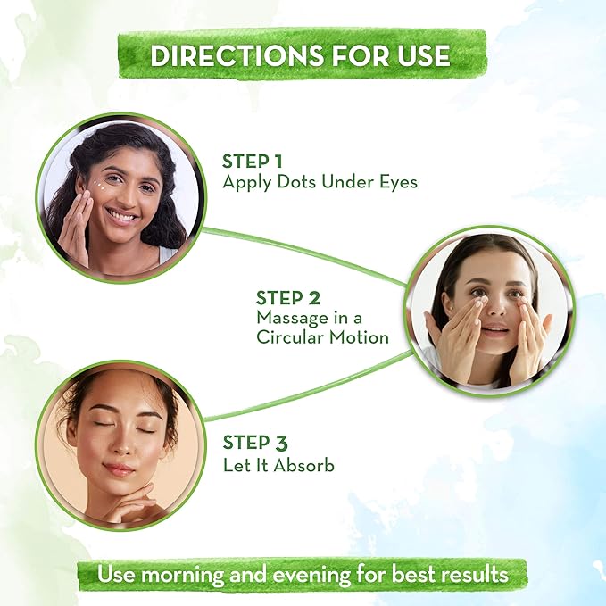 Mamaearth Bye Bye Dark Circles Eye Cream | with Cucumber & Peptide | Reduces Puffiness, Bags & Wrinkles | Nourishes Under Eye Skin | Suits All Skin Types | 0.70 Oz (20g)-VivaGrace Women