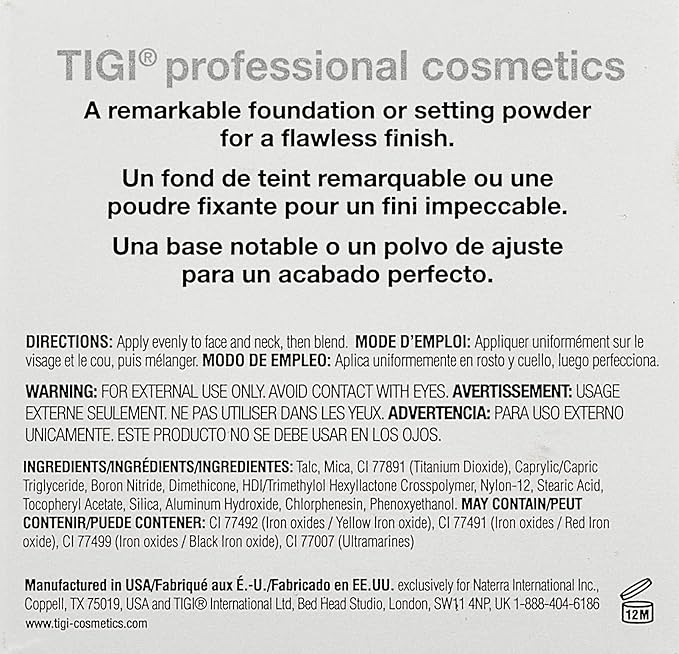 TIGI Cosmetics Powder Foundation, Allure, 0.37 Ounce-VivaGrace Women