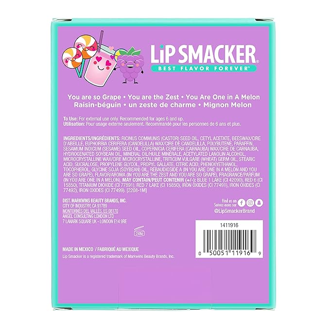 Lip Smacker Valentine's Day Collection Story Book Purple Cover-VivaGrace Women