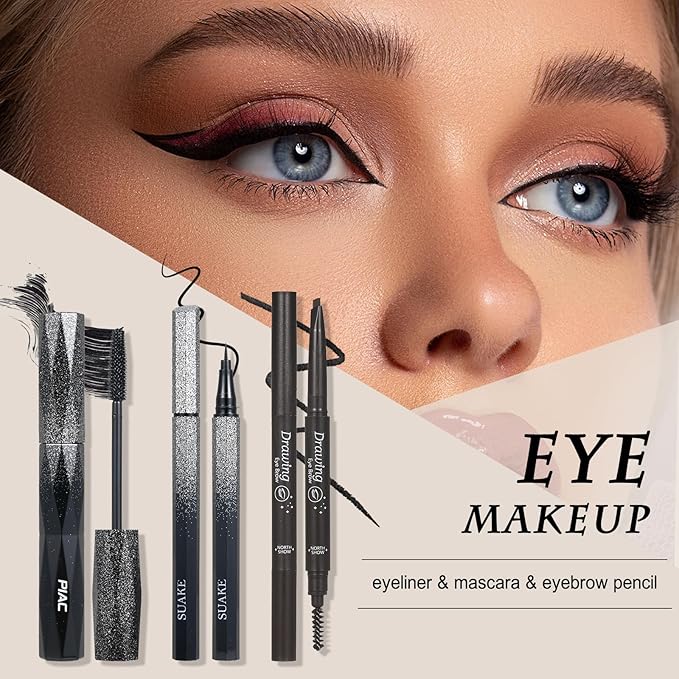 All in One Makeup Kit for Women Full Kit, Includes Eyeshadow,Foundation,Eyeliner,Mascara,Eyebrow pencil,Contour Stick, Makeup Brush, Makeup Sponge, Make Up Gift Set for Women, Teens-VivaGrace Women