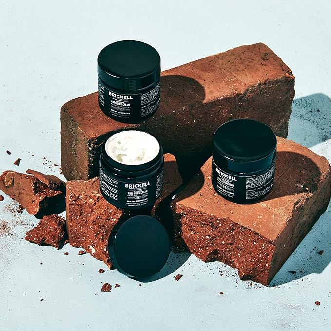 Brickell Men's Revitalizing Anti-Aging Cream For Men, Face Moisturizer For Face To Reduce Fine Lines and Wrinkles, Natural and Organic Anti Wrinkle Night Face Cream, 2 Ounce, Scented-VivaGrace Women