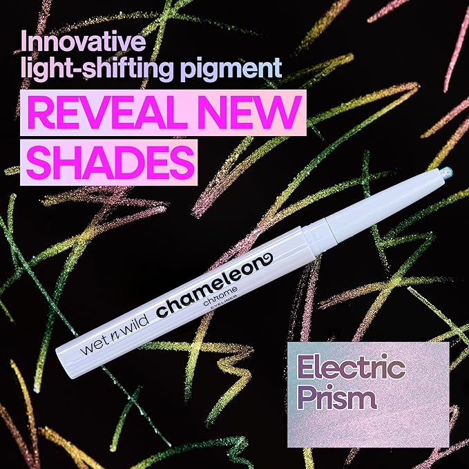 wet n wild Chameleon Chrome Eyeliner, Waterproof and Smudge-Proof, Multichrome Color Shift, Long-Lasting 18-Hour Wear, Cruelty-Free & Vegan - Planet Disco