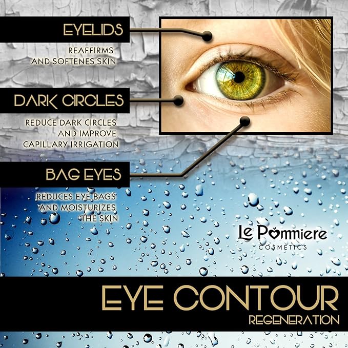 under eye cream 1.1 fl oz. Anti bags, dark circles and puffiness. Anti age, crow's feet. Vitamin E. eye contour anti wrinkle. Moisturizer for face and skin-VivaGrace Women