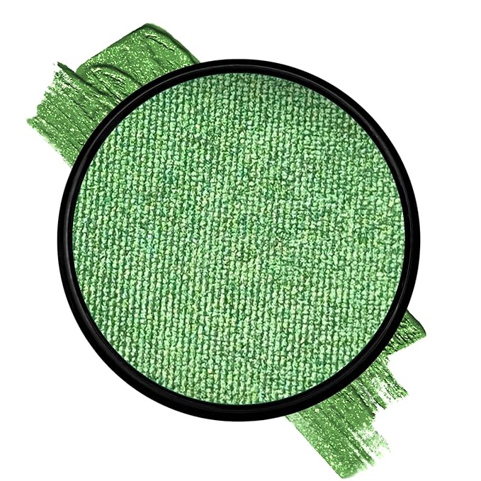 Mehron Paradise FX Metallics – Metallic Green 1.4 oz | Professional Water Activated Shimmering Metallic Paint for Raves, Costumes, Special Effects, Halloween, Stage, Screen, Theater & Cosplay FX-VivaGrace Women