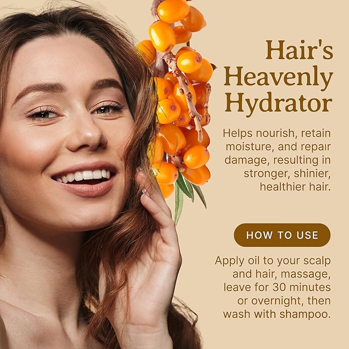 Bella Terra Oils Pure Sea Buckthorn Oil – 1gallon, Enhances Hair and Skin Appearance, Rich in Nutrients, Non-Greasy, Quick Absorbing-VivaGrace Women