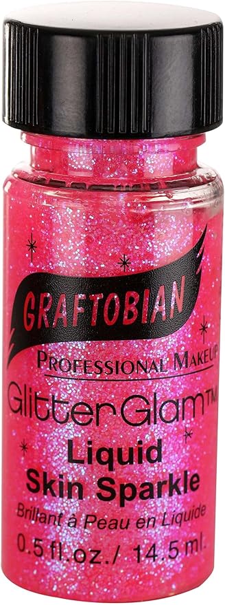 Graftobian Liquid Glitter - Pink Passion (0.5 oz)-VivaGrace Women