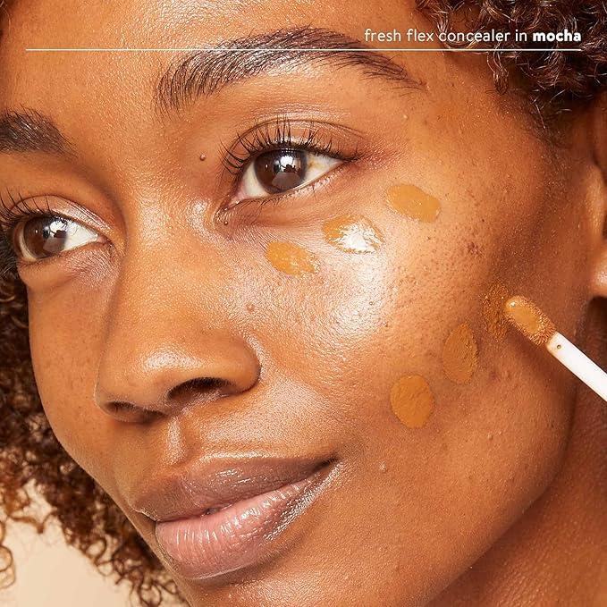Honest Beauty Fresh Flex Concealer with Niacinamide + Vitamin E + Hyaluronic Acid | Vegan + Cruelty free | Mocha, 0.17 fl oz-VivaGrace Women