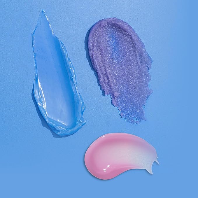 W7 Sweet Dreams Lip Care Trio - 3 Piece Set - Overnight Lip Mask, Lip Balm & Lip Scrub - Blueberry-VivaGrace Women