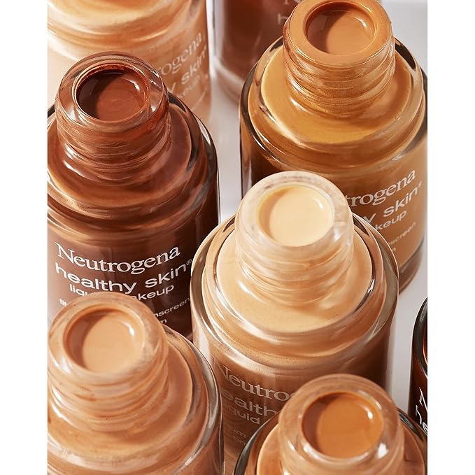 Neutrogena Healthy Skin Liquid Makeup Foundation, Broad Spectrum SPF 20 Sunscreen, Lightweight & Flawless Coverage Foundation with Antioxidant Vitamin E & Feverfew, 105 Caramel, 1 fl. oz-VivaGrace Women